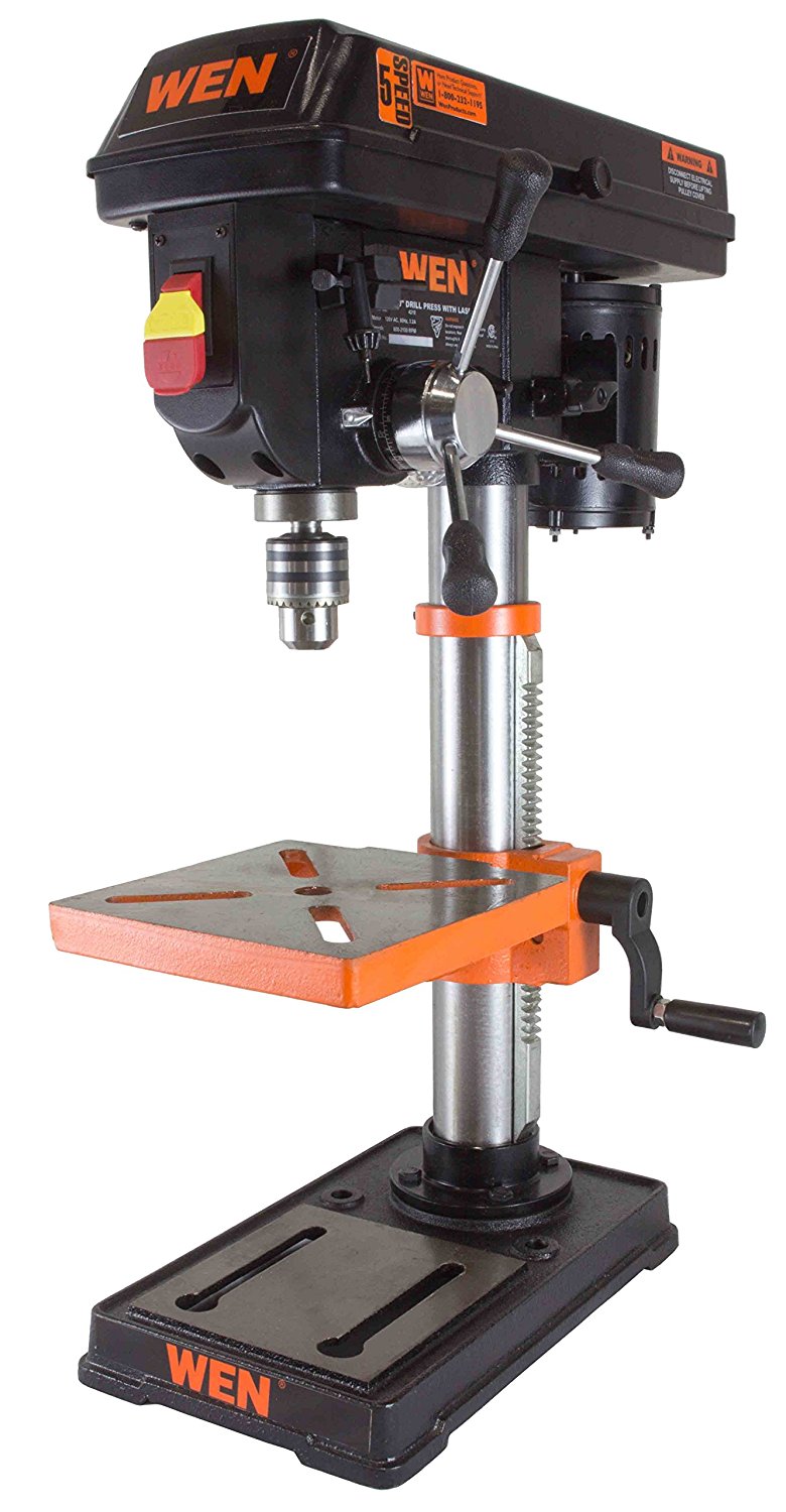 WEN 4210 Drill Press with Laser, 10-Inch