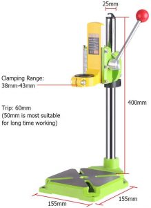 Lukcase Floor Drill Press Stand Table clamping range view