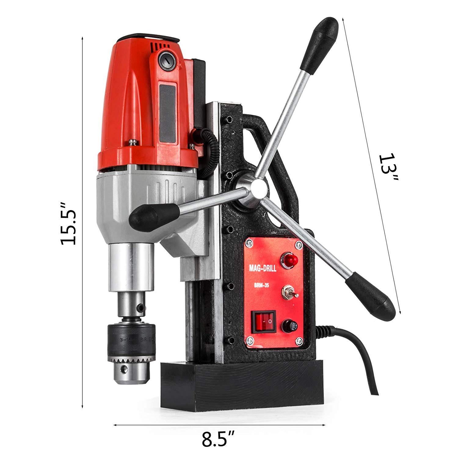 Mophorn 980w Magnetic Drill Press With 1 37 Inch 35mm Boring Diameter