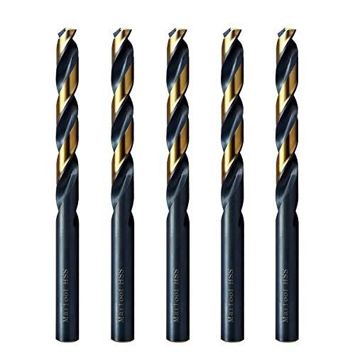 MAXTOOL 6.7mm 5pcs Identical Jobber Length Drills HSS M2 Twist Drill