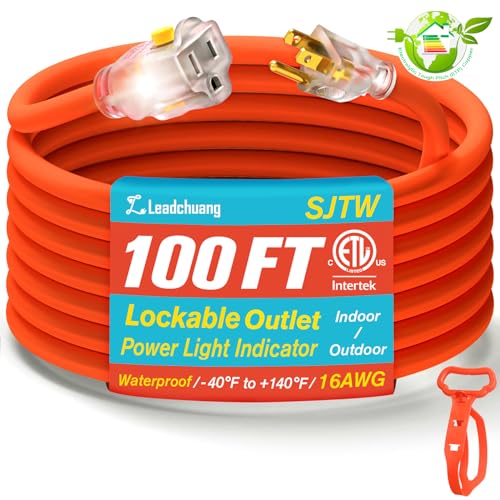 Leadchuang Outdoor Extension Cord Waterproof, Extension Cord Outdoor