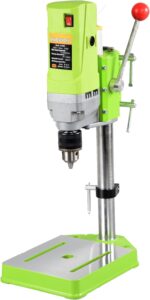 BHTOP Mini Bench Stand, 710 W Electric Drilling Machine, Portable Workbench Drilling Machine Drill Chuck 1-13mm