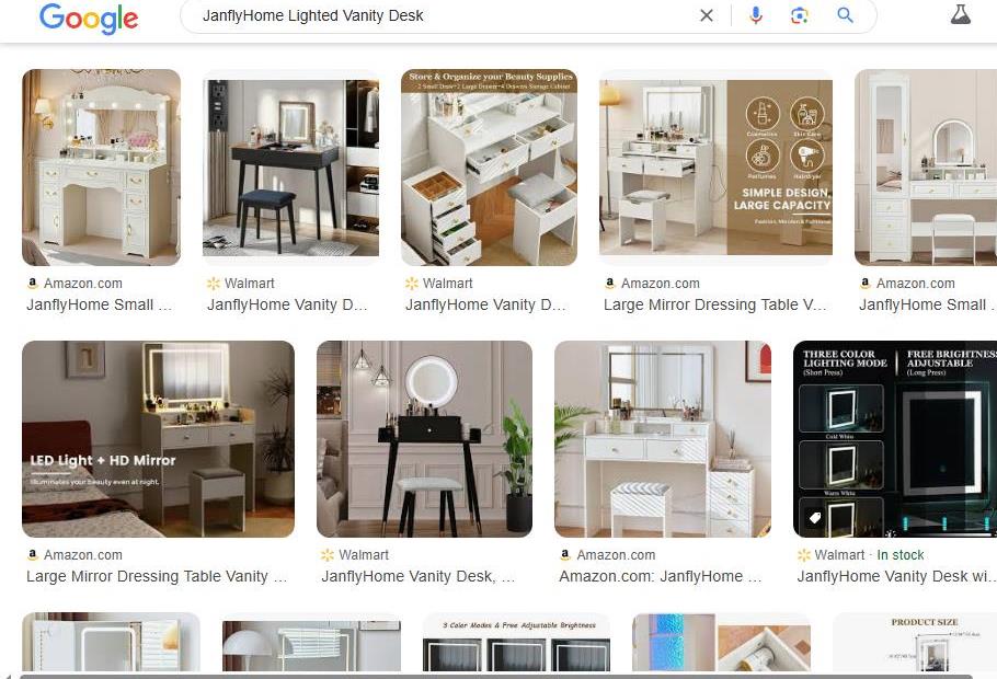 Various Lighted Vanity Desks for Makeup and Beauty